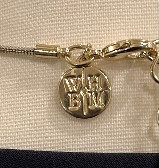WHBM Long Gold Tone Necklace