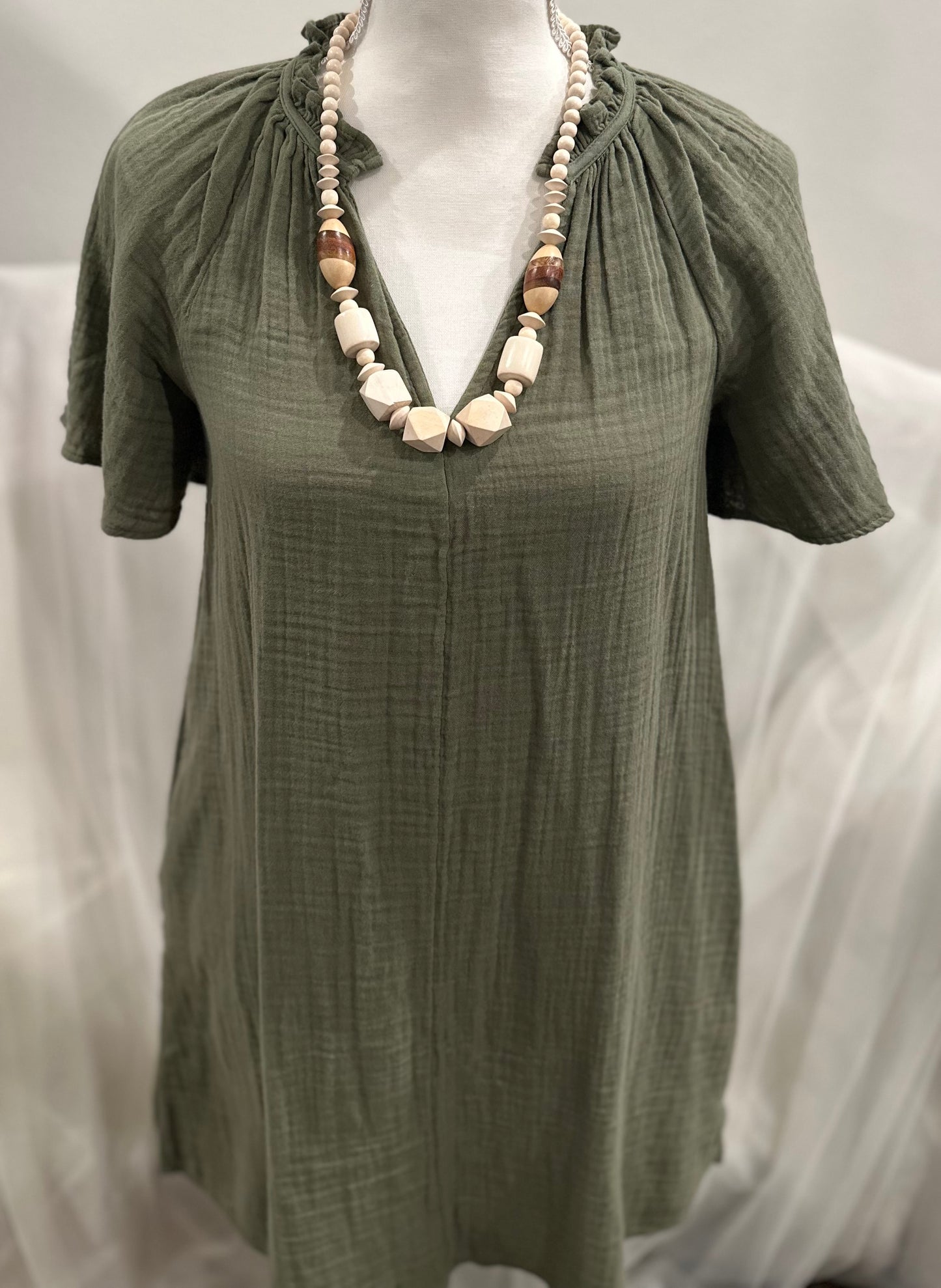 Vintage Wood Necklace