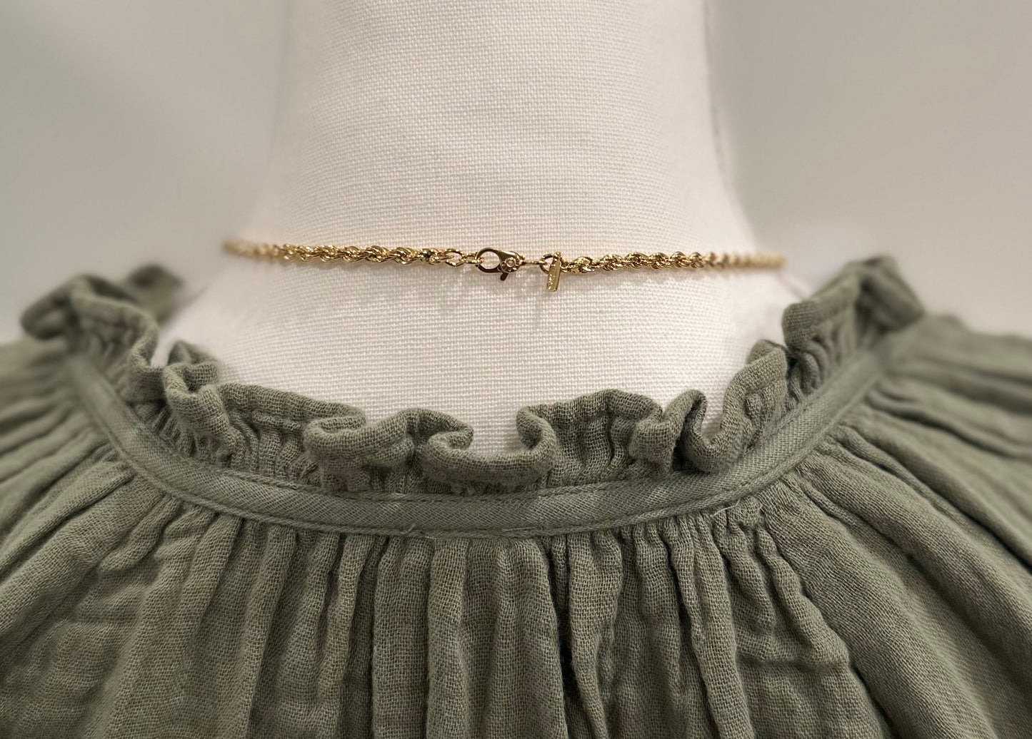 Monet Gold Rope Choker Necklace