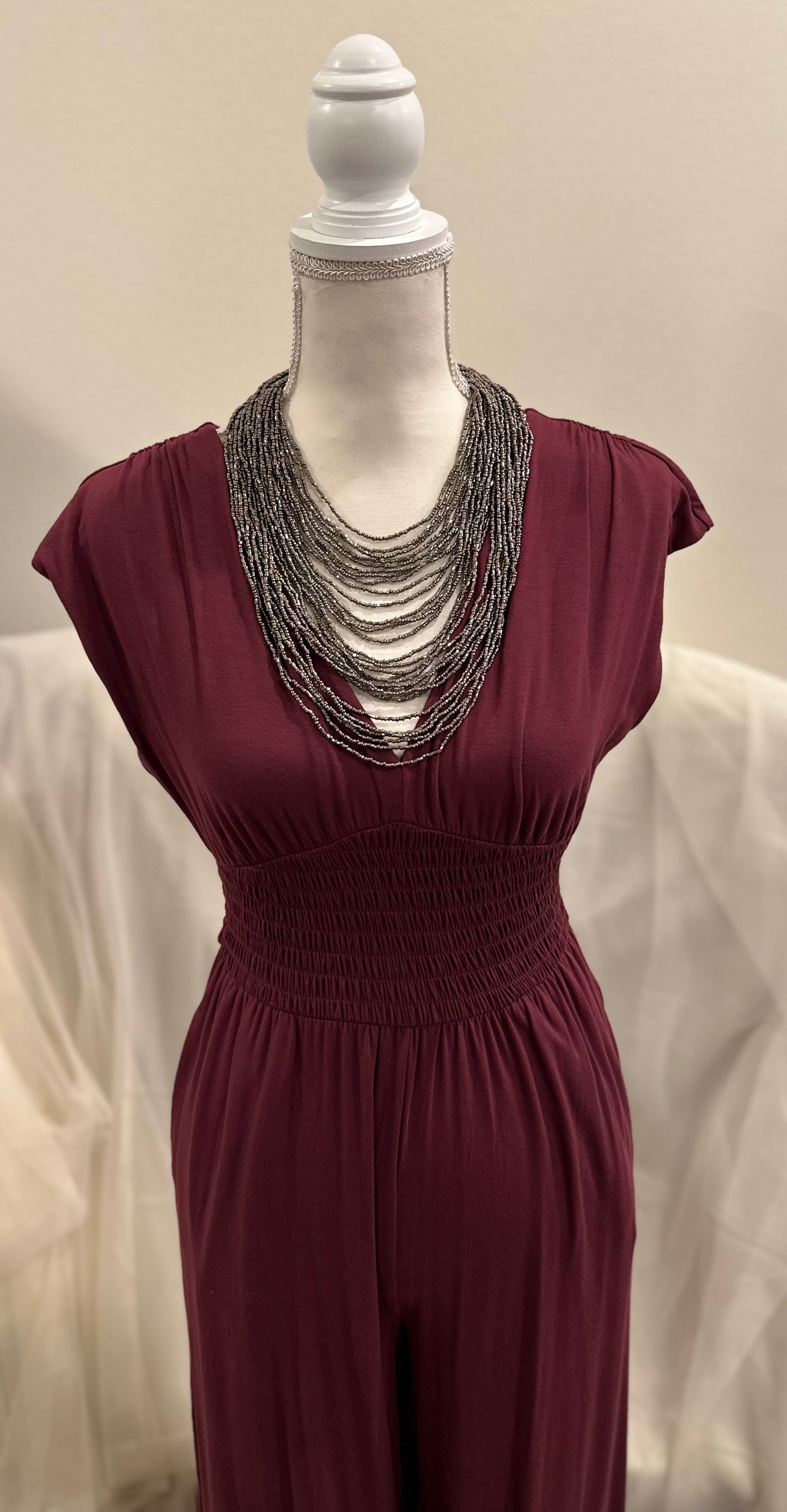 Seed Bead Statement Necklace