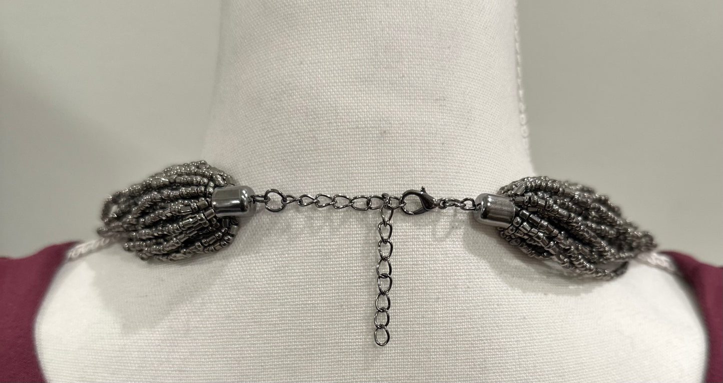 Seed Bead Statement Necklace