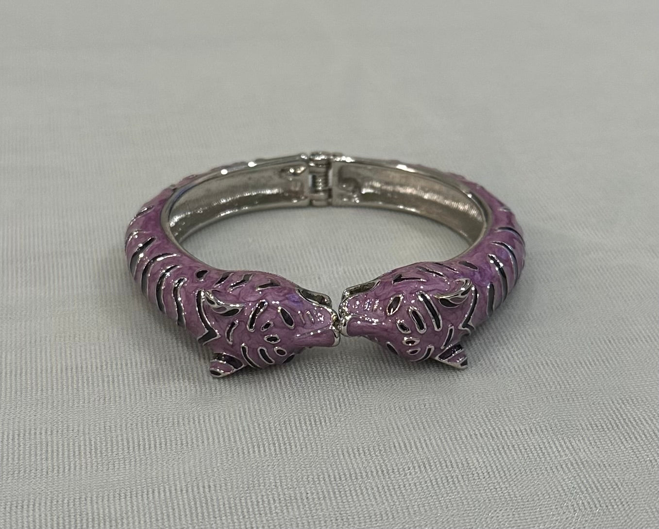 Tiger Hinged Cuff Bracelet