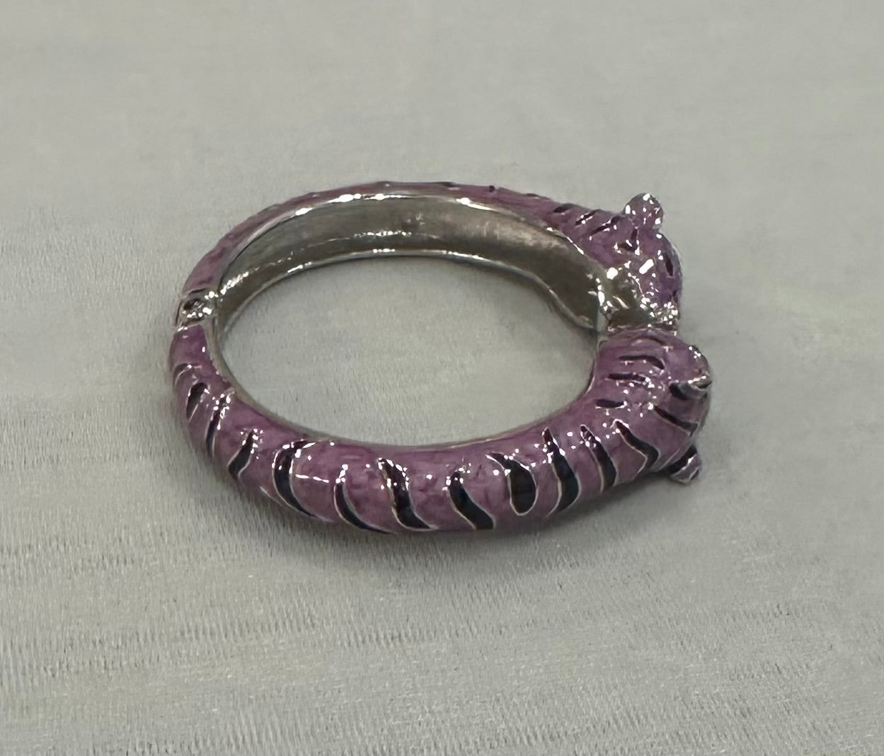 Tiger Hinged Cuff Bracelet
