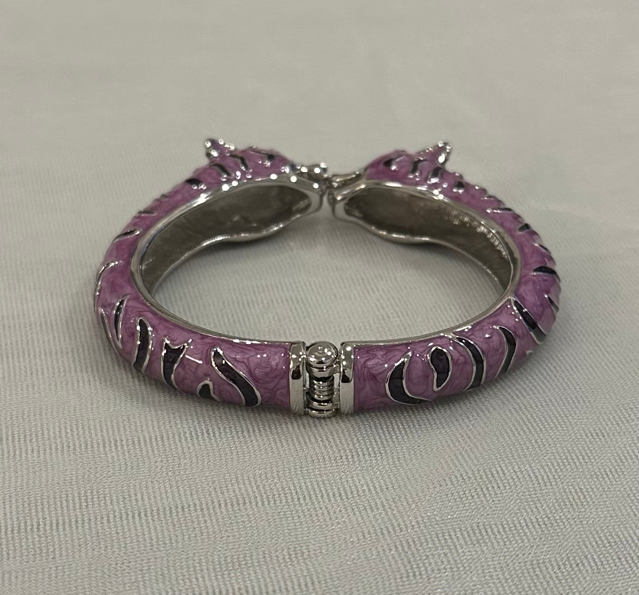 Tiger Hinged Cuff Bracelet