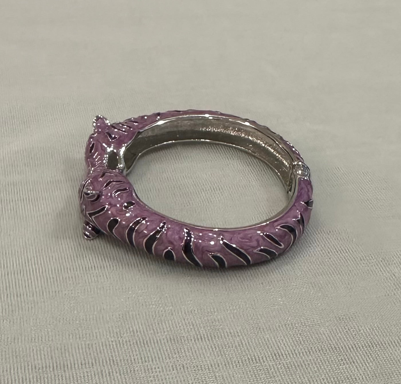 Tiger Hinged Cuff Bracelet