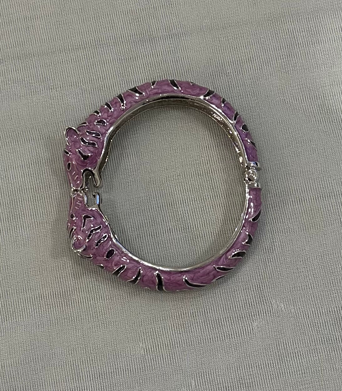Tiger Hinged Cuff Bracelet